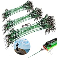 YSTJKD Cable del Líder Pesca Alambre La Línea del Lider Línea Líder De Pesca 60 Pcs Anzuelos Pesca Líder Acero Línea…